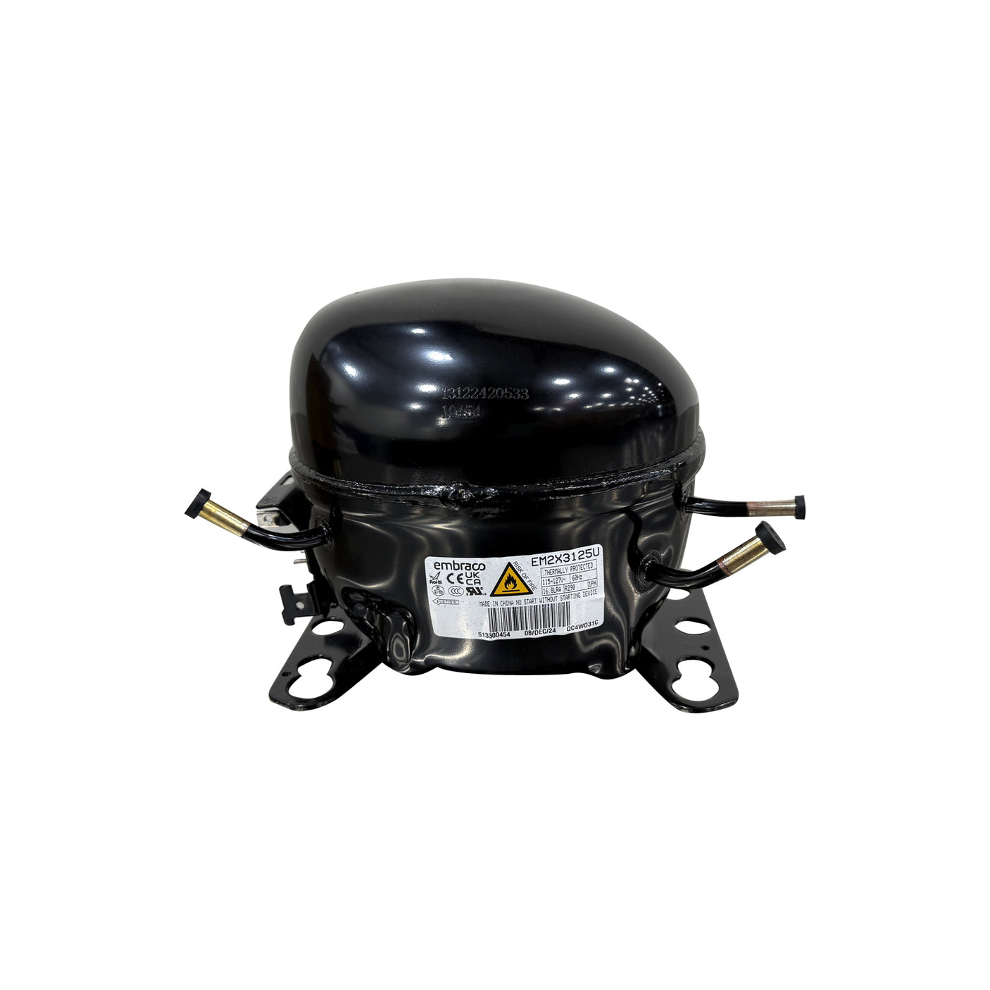 Polarman Compressor EM2X3125U for PLM-35RS/54RS/54RG/HGD48R, PLM-S48S/S60S/72S/S48KS/S60KS/S72KS/P44S/P67S, PLM-UC-36FS/48FS