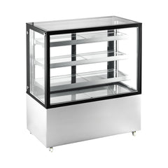 Polarman PLM-371S 48″ Square Glass Refrigerated Bakery Display Case with LED Lighting