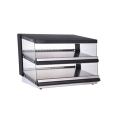 Polarman PLM-W102D-M 38″ Slanted 2-Shelf Countertop Heated Display Merchandiser