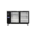 Polarman PLM-BC3-24G 61" Black Glass Door Back Bar Refrigerator with LED Lighting