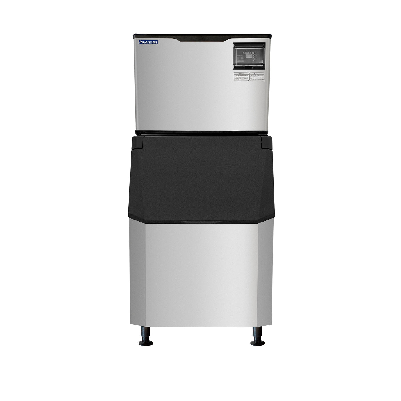 Polarman PLM-529 30" Air-Cooled Cube 500 lb Ice Machine with 375 lb Bin