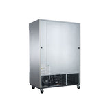 Dukers D55R 55 1/8" Two Section Reach-In Refrigerator with Solid Full Doors, Bottom Mount, Stainless Steel, 41.6 Cu.Ft.