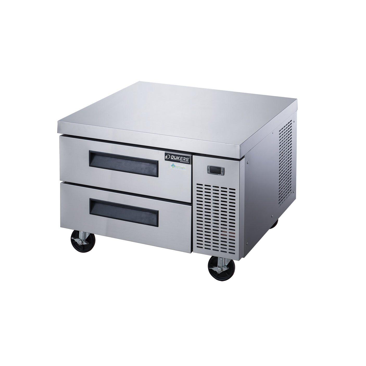 Dukers DCB36-D2 36" Refrigerated Chef Base with 2 Drawers, All Stainless Steel