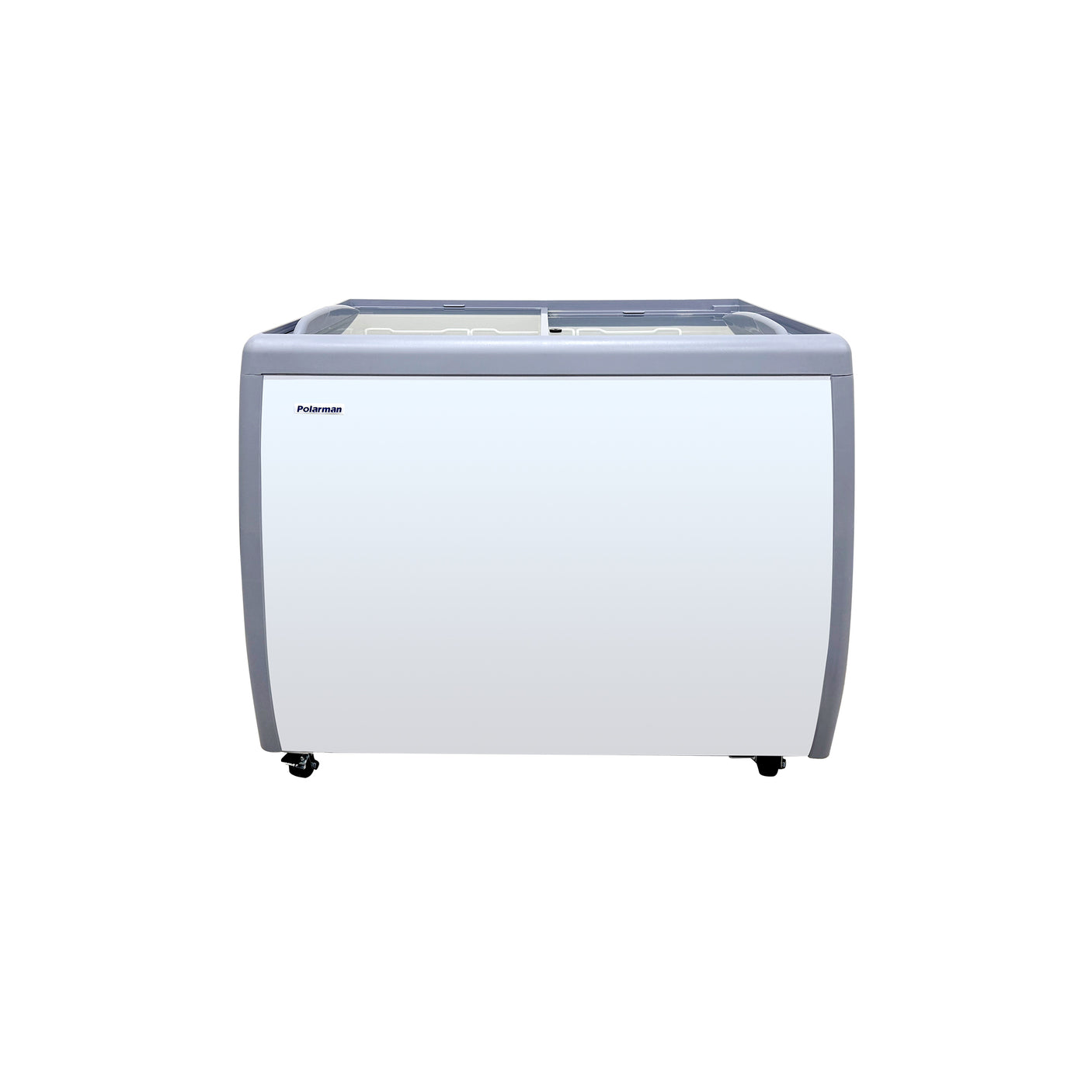 Polarman PLM-S260F 39" Mobile Ice Cream Display Freezer, Flat Sliding Lid with 3 Baskets, 7.4 cu. ft.