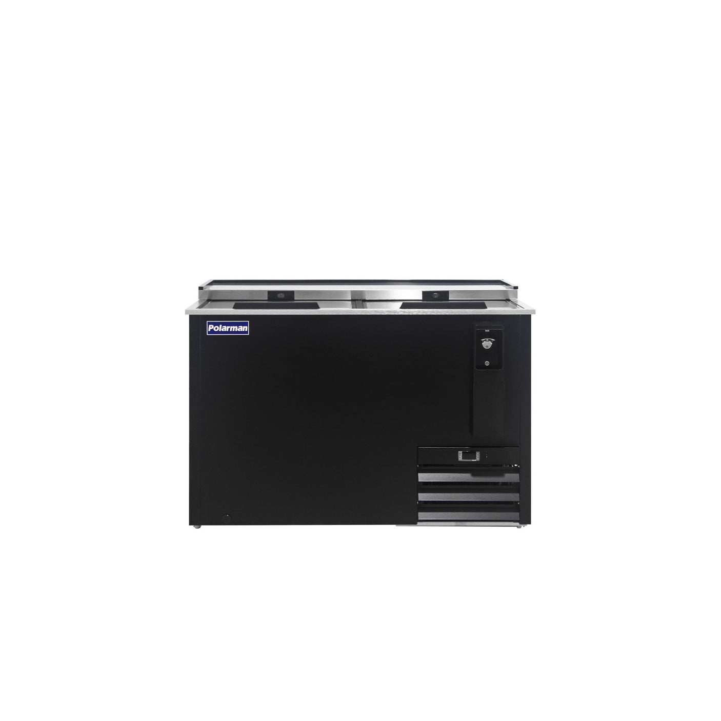 Polarman PLM-B50A 49 7/16" Black Horizontal Bottle Cooler