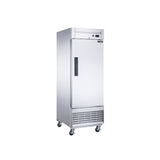 Dukers D28F 27 1/2" One Section Reach-In Freezer with Solid Full Door, Bottom Mount, Stainless Steel, 18.8 Cu.Ft.