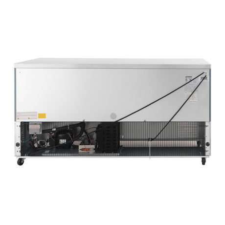 Polarman PLM-UC-72FS 71 3/4" Undercounter Freezer, 18 cu. ft, Stainless Steel, 3 Solid Doors