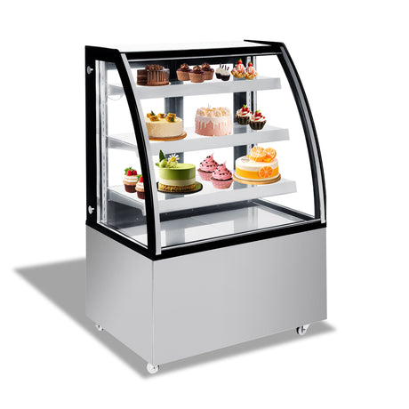 Polarman PLM-271A 36″ Curved Glass Refrigerated Bakery Display Case with LED Lighting