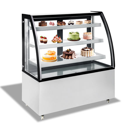 Polarman PLM-371A 48″ Curved Glass Refrigerated Bakery Display Case with LED Lighting