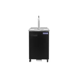 Polarman PLM-BCBD1 24 1/8" Single Tap Kegerator Beer Dispenser with 2 Solid Doors, 8.1 cu. ft.