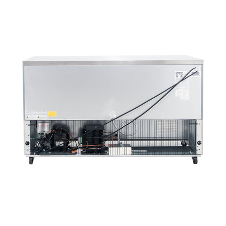 Polarman PLM-UC-60FS 61 1/4" Undercounter Freezer, 15.5 cu. ft, Stainless Steel, 2 Solid Doors
