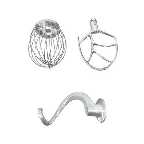 ChefAsst CA-MX10C 10 Qt. 3-Speed Planetary Stand Mixer with Guard & Standard Accessories