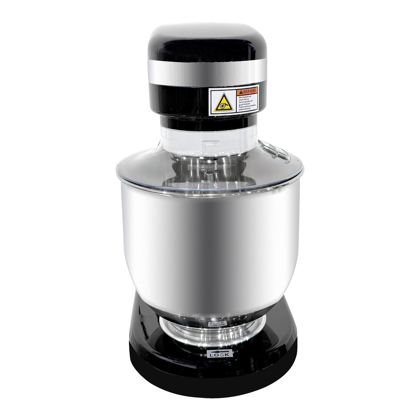 ChefAsst CA-MXN7C Black 7 Qt. Bowl Lift Countertop Mixer with Standard Accessories