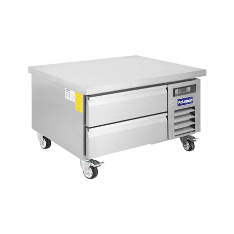 Polarman PLM-CBR36 37 15/16" Refrigerated Chef Base, 2 Drawers, 5.1 cu ft, Stainless Steel