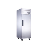 Dukers D28AR 27 1/2" One Section Reach-In Refrigerator with Solid Full Door, Top Mount, Stainless Steel, 19.1 Cu.Ft.
