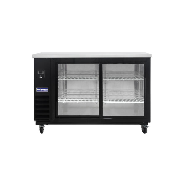 Polarman 61" PLM-BC3-24SD Back Bar Bottle Cooler Sliding Door