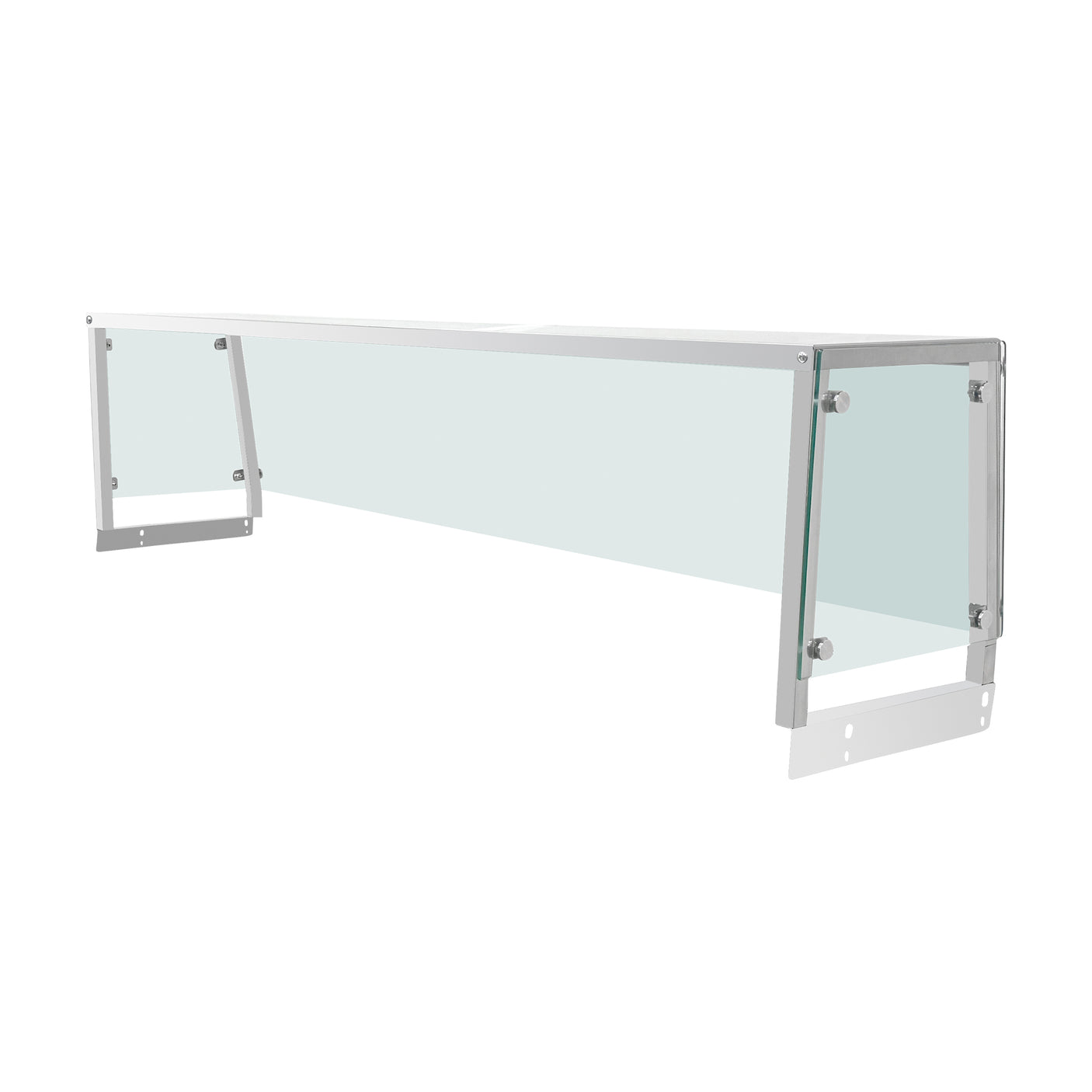 Flamaster FLM-ST4-OSG Trapezoid Sneeze Guard for 4-Pan Steam Table