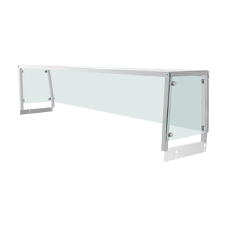 Flamaster FLM-ST4-OSG Trapezoid Sneeze Guard for 4-Pan Steam Table