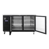 Back Bar Cooler With Glass Swing Doors