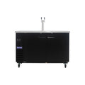 Polarman PLM-BCBD3-1 61 1/16" Double Tap Kegerator Beer Dispenser with 2 Solid Doors, 16.6 cu. ft.