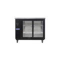 Polarman PLM-BC2-24SD 49" Black Glass Door Back Bar Refrigerator with LED Lighting