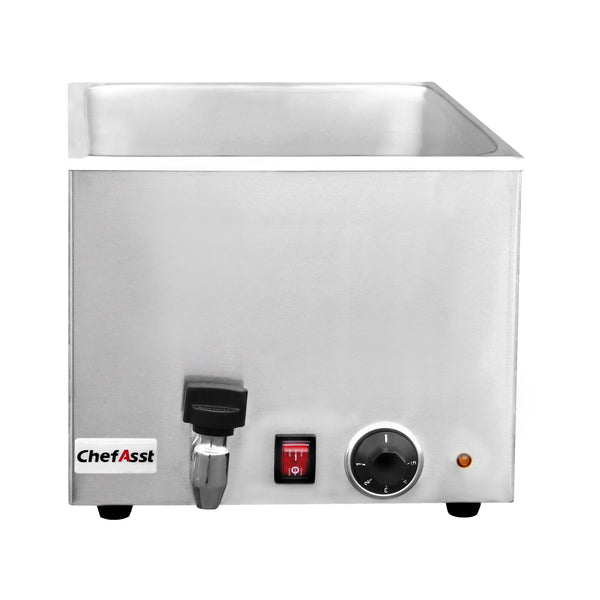 ChefAsst ZCK205BT Professional Food Warmer With Faucet, 8 1/10" Deep