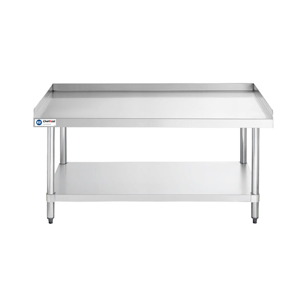 ChefAsst 30" x 60" CA-ESS-3060-316 16-Gauge 304 Stainless Steel Equipment Stand with 201 Stainless Steel Legs and Undershelf