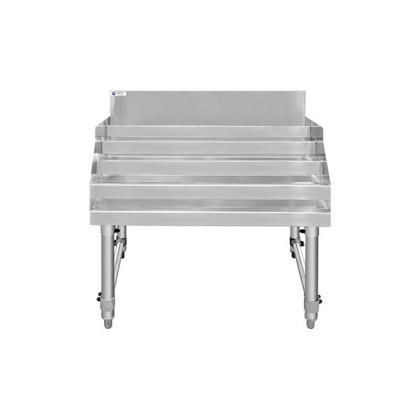 ChefAsst 36" Wide CA-LD3623-316 5-Tier Stainless Steel Commercial Liquor Shelf Display Rack