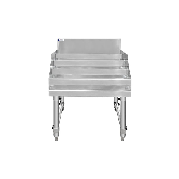 ChefAsst 24" Wide CA-LD2423-316 5-Tier Stainless Steel Commercial Liquor Shelf Display Rack