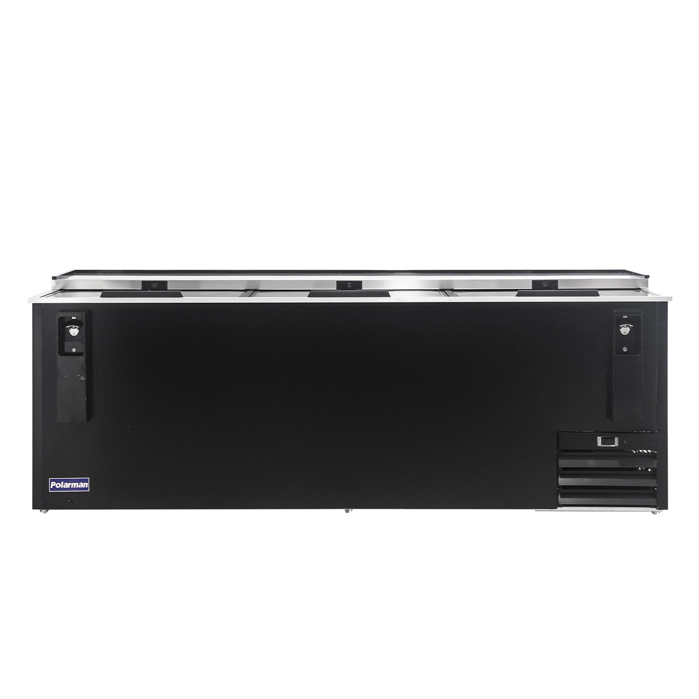 Polarman PLM-B95A 95 5/16" Black Horizontal Bottle Cooler