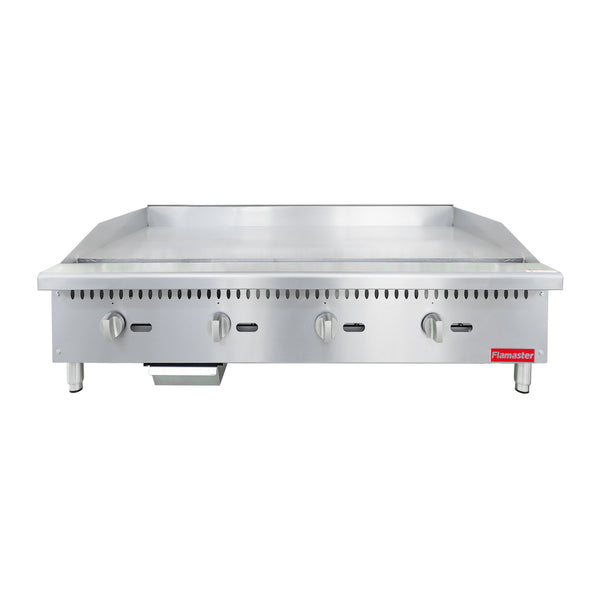 Flamaster FLM-G48-M 48″ Natural Gas Griddle with 120,000 BTU