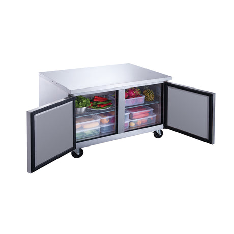 Dukers DUC36R 36" Undercounter Refrigerator with Two Solid Full Doors, 9.6 Cu.Ft.