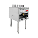 Flamaster FLM-WOK16-LP 17 1/2” Wok Range with 16” Ring, Liquid Propane, 125,000 BTU