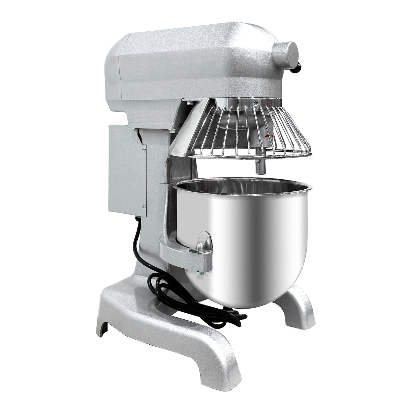 ChefAsst CA-MX10A 10 Qt. 3-Speed Planetary Stand Mixer with Guard & Standard Accessories