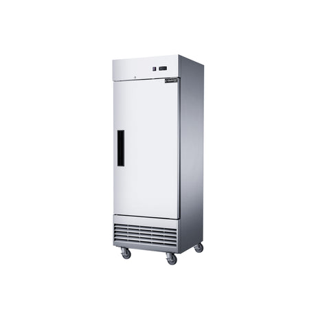 Dukers D28EF 27 1/2" One Section Reach-In Freezer with Solid Full Door, Bottom Mount, Stainless Steel, 15.9 Cu.Ft.