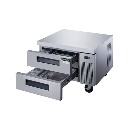 Dukers DCB36-D2 36" Refrigerated Chef Base with 2 Drawers, All Stainless Steel
