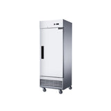 Dukers D28ER 27 1/2" One Section Reach-In Refrigerator with Solid Full Door, Bottom Mount, Stainless Steel, 15.9 Cu.Ft.