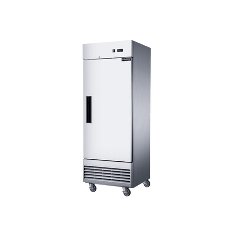 Dukers D28ER 27 1/2" One Section Reach-In Refrigerator with Solid Full Door, Bottom Mount, Stainless Steel, 15.9 Cu.Ft.