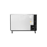 Polarman PLM-BC-2 58 3/4" Black Solid Door Back Bar Refrigerator with LED Lighting