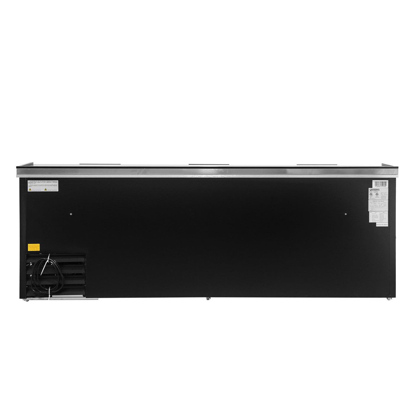Polarman PLM-B95A 95 5/16" Black Horizontal Bottle Cooler