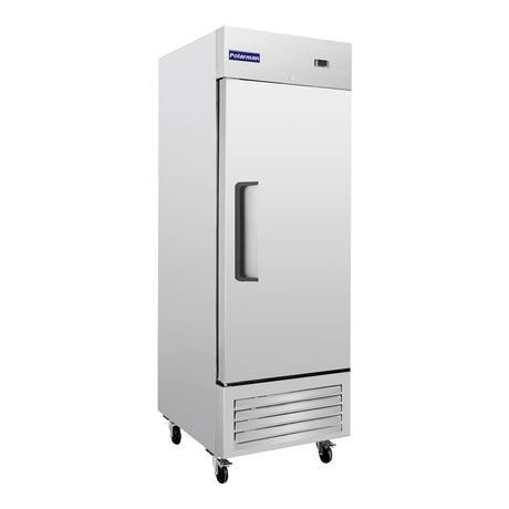 Polarman PLM-19FS 26 3/16" Reach-In Freezer with Single Solid Door, Bottom Mount, Stainless Steel, 19 cu. ft.