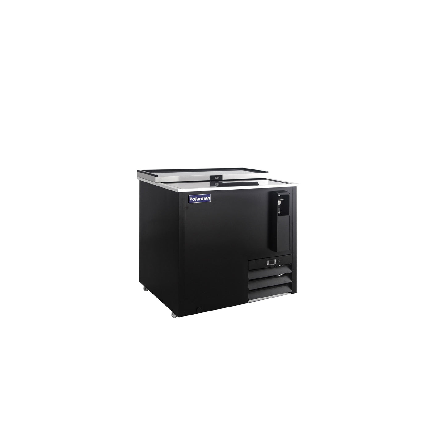 Polarman PLM-B36A 36 13/16" Black Horizontal Bottle Cooler