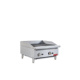Flamaster FLM-CB24-M 24" Countertop Gas Charbroiler, NG/LPG, 70,000 BTU, 2 Burners