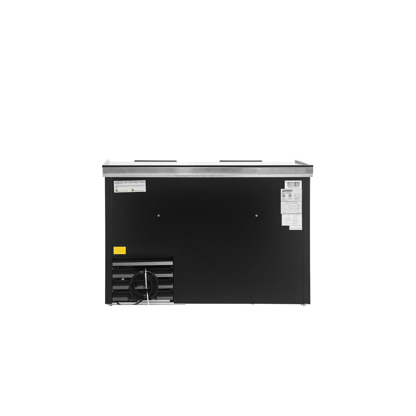 Polarman PLM-B50A 49 7/16" Black Horizontal Bottle Cooler