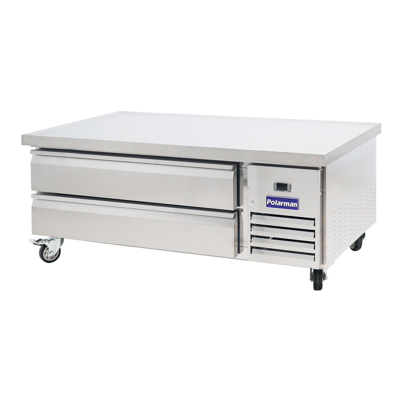 Polarman PLM-CBR60 62" Refrigerated Chef Base, 2 Drawers, 8.7 cu ft, Stainless Steel