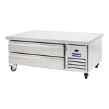 Polarman PLM-CBR60 62" Refrigerated Chef Base, 2 Drawers, 8.7 cu ft, Stainless Steel
