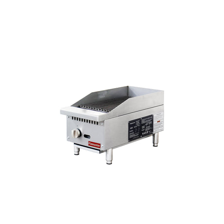 Flamaster FLM-CB12-M 12" Countertop Gas Charbroiler, NG/LPG, 35,000 BTU, 1 Burner