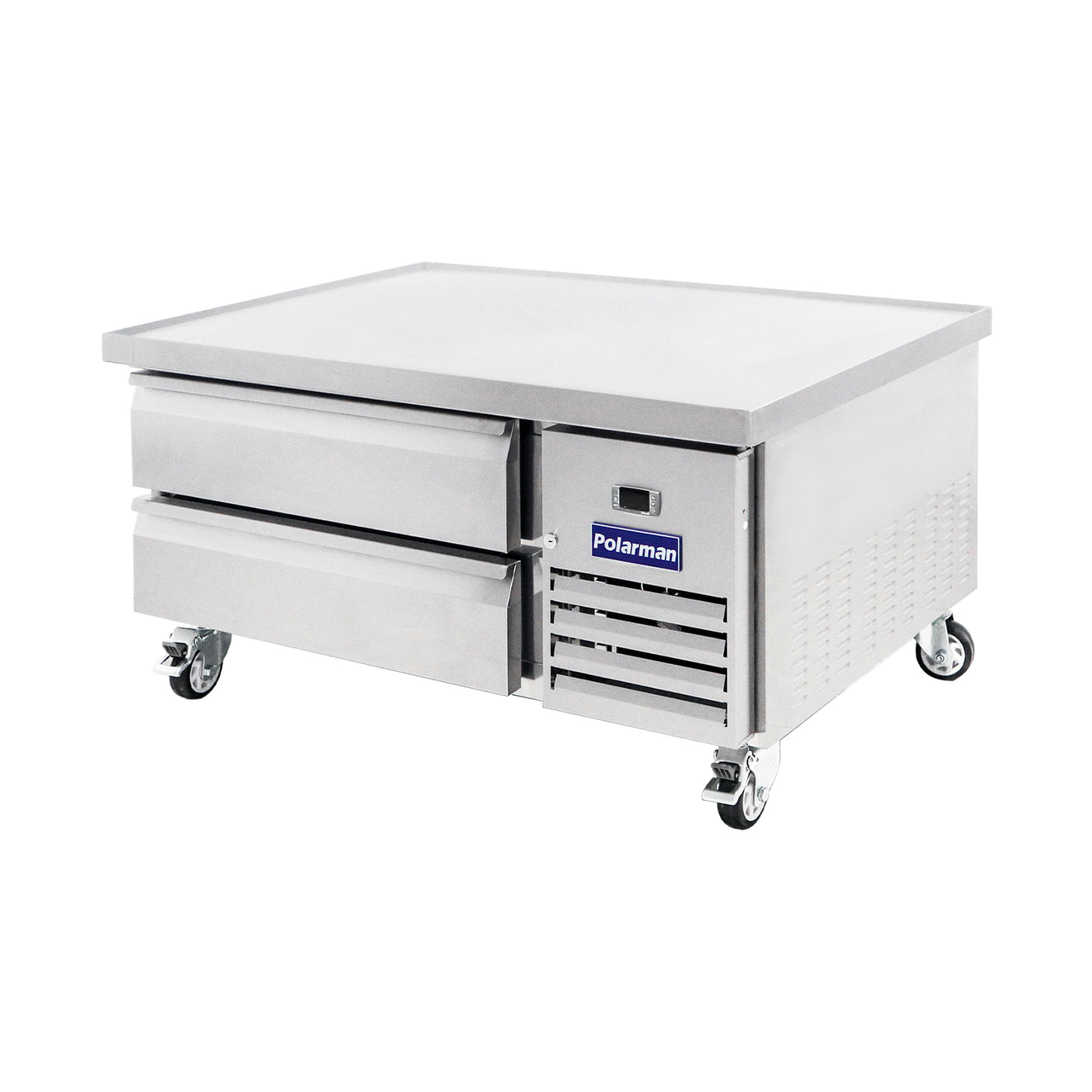 Polarman PLM-CBR48 50" Refrigerated Chef Base, 2 Drawers, 5.9 cu ft, Stainless Steel