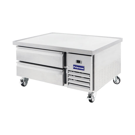 Polarman PLM-CBR48 50" Refrigerated Chef Base, 2 Drawers, 5.9 cu ft, Stainless Steel