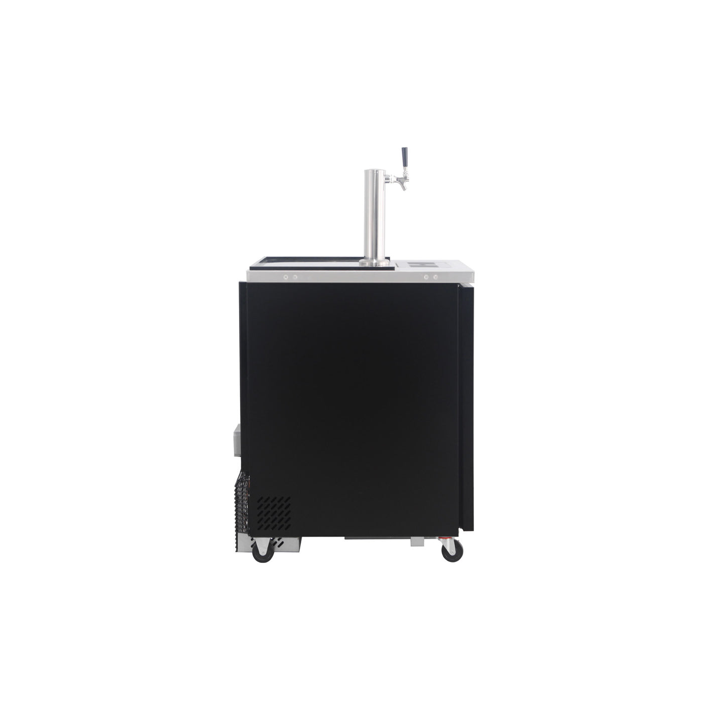 Polarman PLM-BCBD1 24 1/8" Single Tap Kegerator Beer Dispenser with 2 Solid Doors, 8.1 cu. ft.